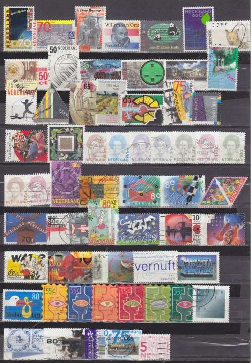 MASSIVE COLLECTION OF 340 NETHERLANDS STAMPS - USED & MINT - see 5 scans.