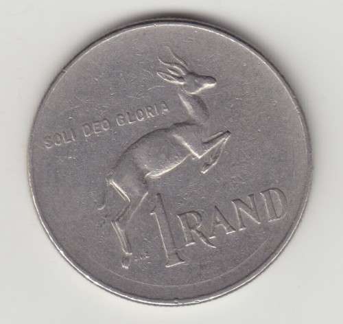 1977 ONE RAND COAT OF ARMS (R1) COIN {NICKEL)