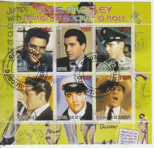 MINISHEET - ELVIS PRESLEY - DJIBOUTI 2007