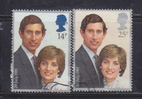 GREAT BRITAIN - ROYAL WEDDING - PRINCES DIANA and PRINCE CHARLES 29 jULY 1981 - USED
