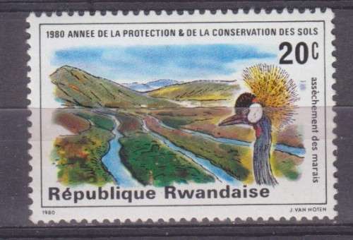 BEAUTIFUL THEMATIC STAMPS - BIRDS - RWANDA