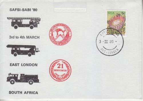 SOUTH AFRICA PHILATELIC COVER 1989 - S.A.FIRE SERVICES INSTITUTE
