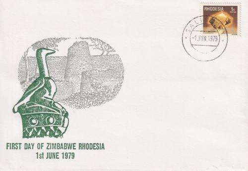 ZIMBABWE - HISTORIC COVER - FIRST DAY OF ZIMBABWE RHODESIAV1 JUNE 1979