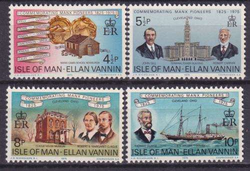 ISLE OF MAN STAMPS - 1975 Commemorating Manx Pioneers, 1825-1975