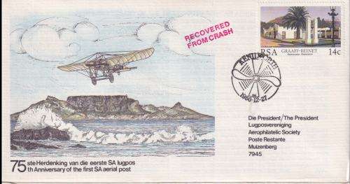 RECOVERED FROM CRASH COVER-CERTIFIED CARRIED ON FLIGHT KENILWORTH TO MUIZENBERG 1986