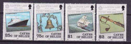 4 BEAUTIFUL THEMATIC STAMPS - HISTORY - BELIZE - MNH