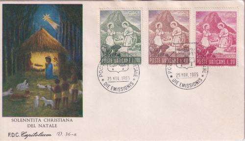 VATICAN FDC - 1965 Christmas Stamps