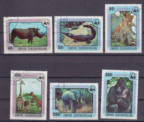 CENTRAL AFRICAN REPUBLIC STAMPS - 1978 Global Conservation Endangered Species