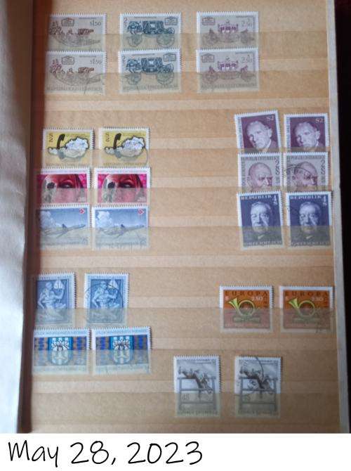 STOCK BOOK WITH AUSTRIA COLLECTION 1972-1983 - SEE DESCRIPTION