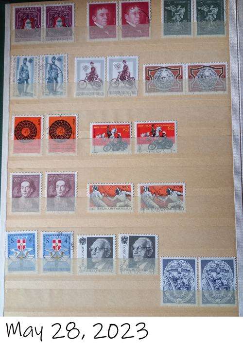 STOCK BOOK WITH AUSTRIA COLLECTION 1972-1983 - SEE DESCRIPTION