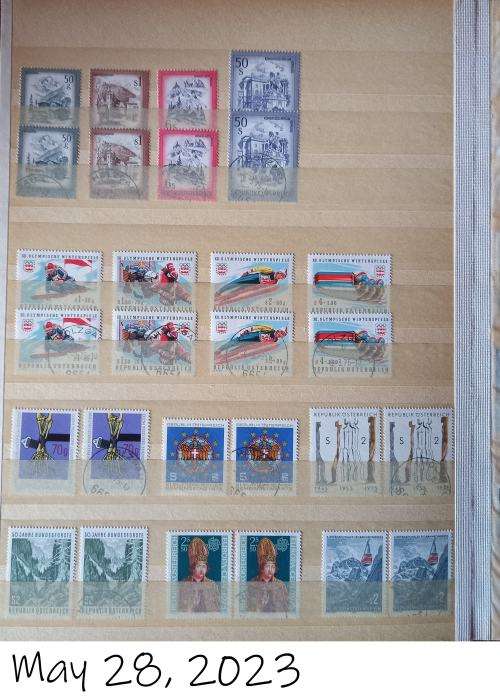 STOCK BOOK WITH AUSTRIA COLLECTION 1972-1983 - SEE DESCRIPTION