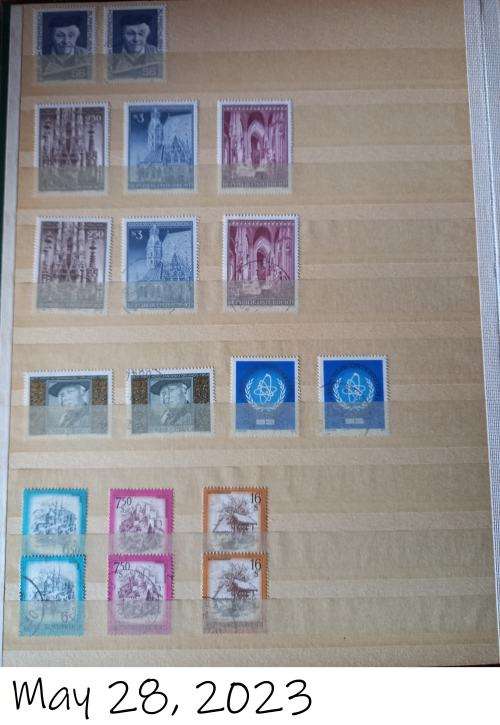 STOCK BOOK WITH AUSTRIA COLLECTION 1972-1983 - SEE DESCRIPTION