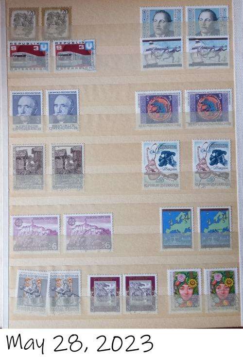 STOCK BOOK WITH AUSTRIA COLLECTION 1972-1983 - SEE DESCRIPTION