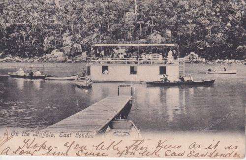 POSTCARD EARLY 1900 - ON THE BUFFALO (RIVER), EAST LONDON POSTCARD 1906