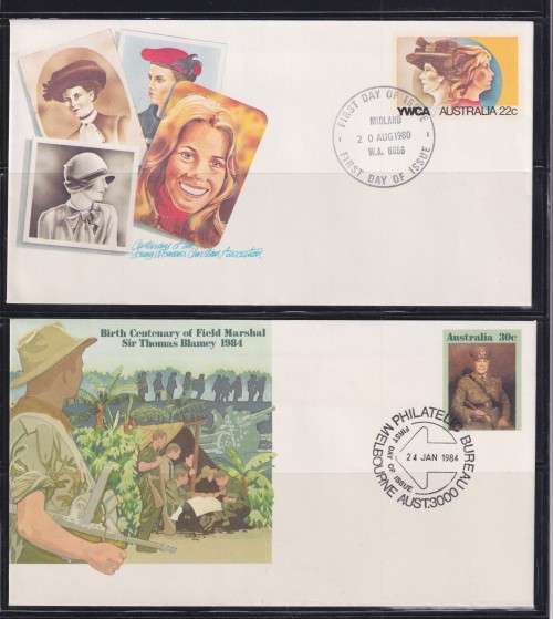 ONLY R10 - 2 PREPRINTED ENVELOPES - AUSTRALIA