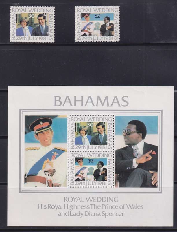 LARGE COMMONWEALTH COLLECTION - 1981 Royal Wedding - Charles & Diana  19 MINISHEETS & 50 STAMPS MNH