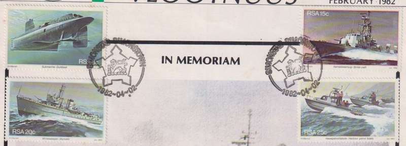 VERY SPECIAL ITEM - 1982 NAVY NEWS/VLOOTNUUS WITH SOUTH AFRICA  1982 NAVY STAMPS
