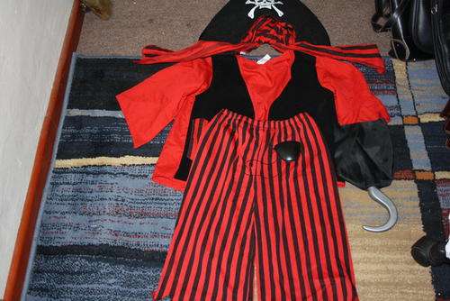 Age 5-7 Pirates Dressing Up Outfit - Used once.