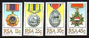 SOUTH AFRICA SACC 577-80 - 1984 - MILITARY DECORATIONS- MNH