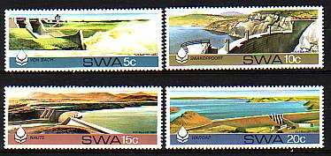 SOUTH WEST AFRICA SACC 378-381 - 1980 - WATER CONSERVATION DAMS - MNH