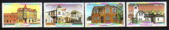 SOUTH WEST AFRICA SACC 390-393 - 1981 - LUDERITZ BUILDINGS - MNH