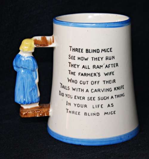 *REDUCED* Royal Bradwell by Arthur Wood `3 Blind Mice` Porcelain Mug