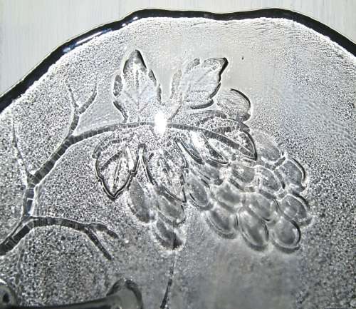 Pressed Glass Cheese/ Snack Dish