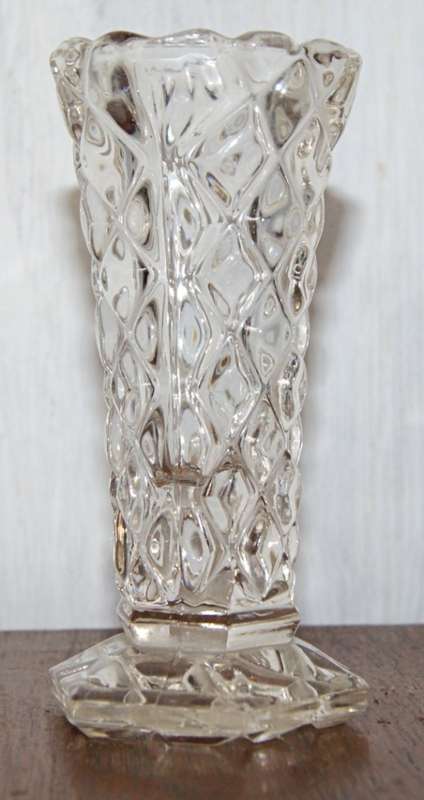 Vintage Molded Glass Vase