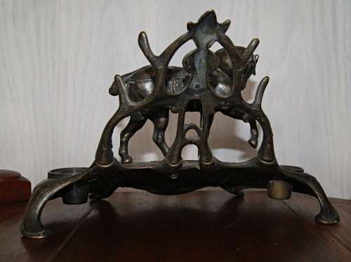 *REDUCED* Vintage Art Nouveau Style Horse Inkwell