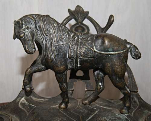 *REDUCED* Vintage Art Nouveau Style Horse Inkwell