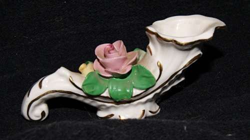 *REDUCED* Dresden Cornucopia Single Bud Vase