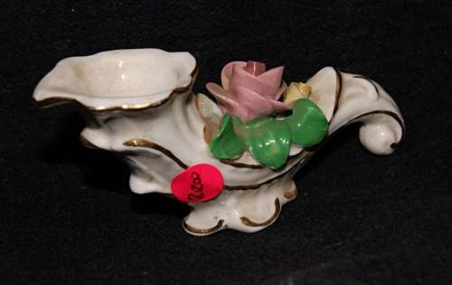 *REDUCED* Dresden Cornucopia Single Bud Vase