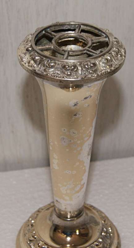 *REDUCED* EPNS Vase with Rose Top
