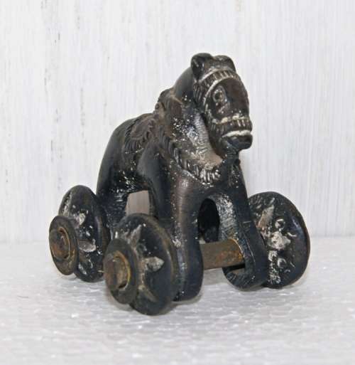 Vintage Bronze Trojan Horse