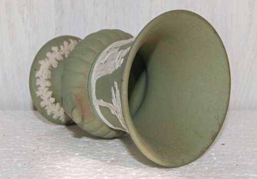*REDUCED* Wedgwood Green Jasperware Urn Shaped Vase