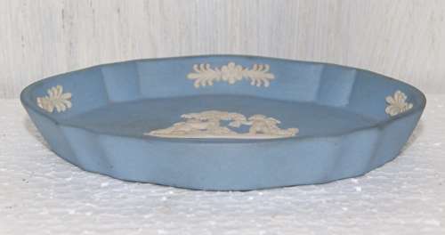Wedgwood Blue Jasperware Pin Dish