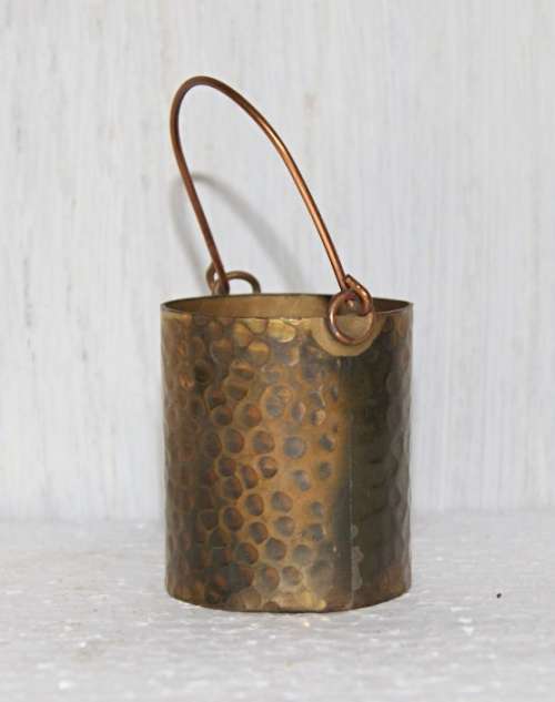 *REDUCED* Miniature Hand Beaten Copper Bucket