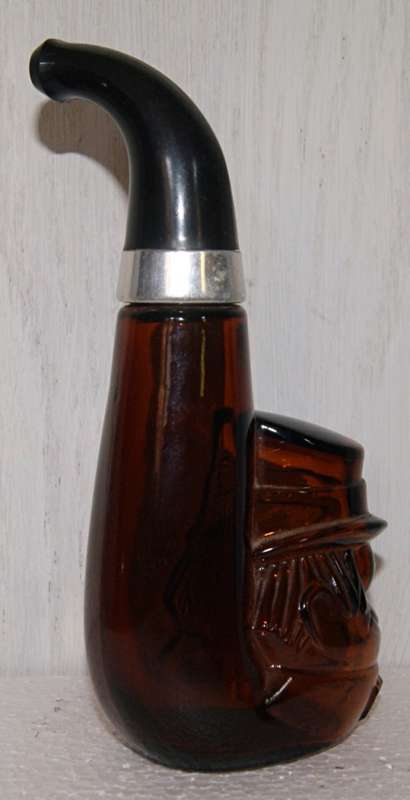 Vintage Irish Leprechaun Tribute Brown Glass Bottle