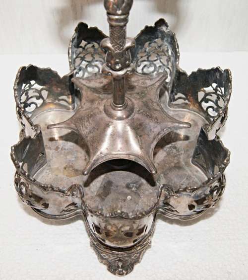 *REDUCED* Georgian Silver Plated Condiment Carrier