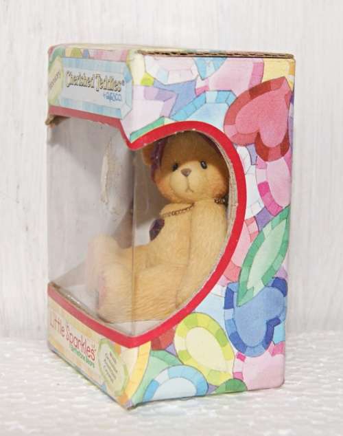 Cherished Teddies `Little Sparkles` Birthstone Bears February