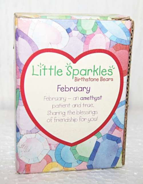 Cherished Teddies `Little Sparkles` Birthstone Bears February