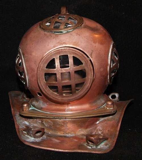 *REDUCED* Copper Model of Antique Diving Helmet