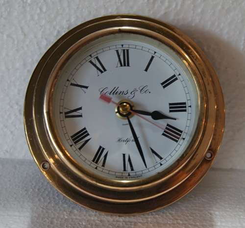 *REDUCED* Collins and Co Hertford Quartz Porthole Clock