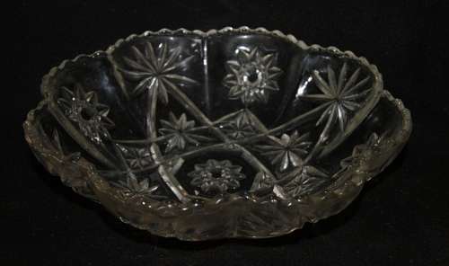 Molded Glass Fruit Bowl