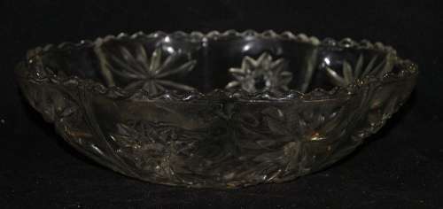 Molded Glass Fruit Bowl