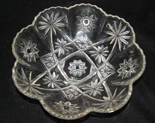 Molded Glass Fruit Bowl