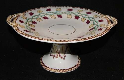 *REDUCED* Porcelain Pedestalled Dish with June 6th 1860 Registration Mark