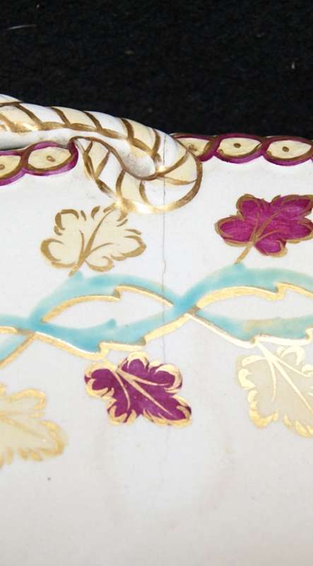 *REDUCED* Porcelain Pedestalled Dish with June 6th 1860 Registration Mark