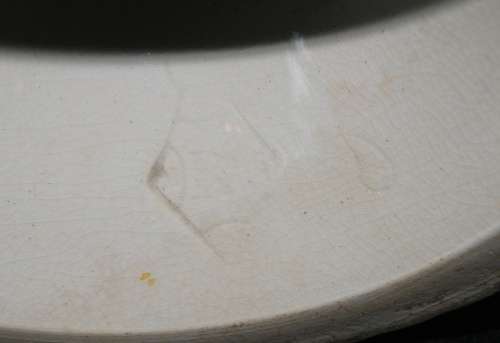 *REDUCED* Porcelain Pedestalled Dish with June 6th 1860 Registration Mark