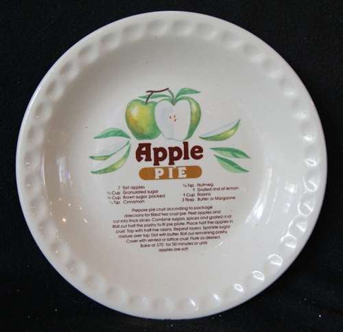 Apple Pie Dish with Recipe